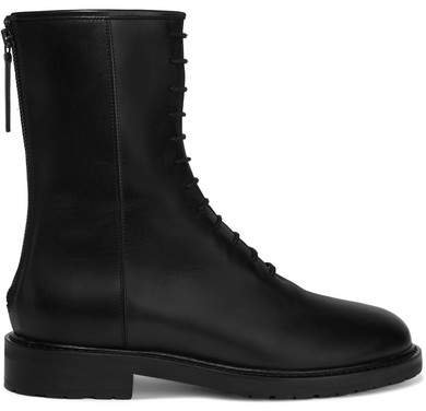 LEGRES - 08 Leather Ankle Boots - Black