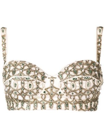 Moschino embellished bra $1,905 - Buy AW18 Online - Fast Global Delivery, Price
