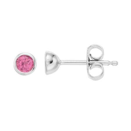 Boston Bay Diamonds Sterling Silver Pink Tourmaline Stud Earrings