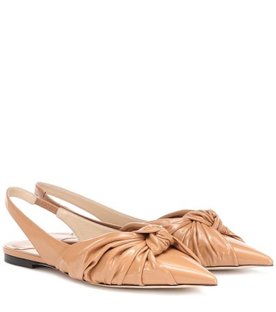 Annabell leather slingback flats