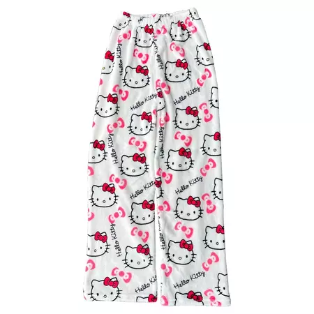 Hello Kitty Pajama Pants White