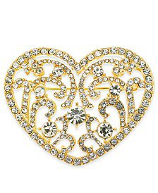Anne Klein Gold-Tone Crystal Bird Pin, Created for Macy's & Reviews - Fashion Jewelry - Jewelry & Watches - Macy's