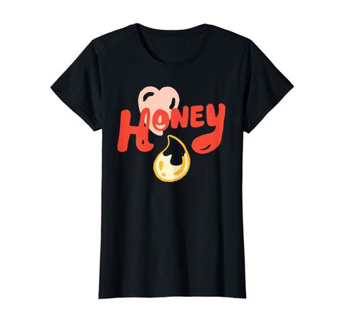 Amazon.com: Womens Women's Cute Graphic Top Stylish Honey T-Shirt: Clothing