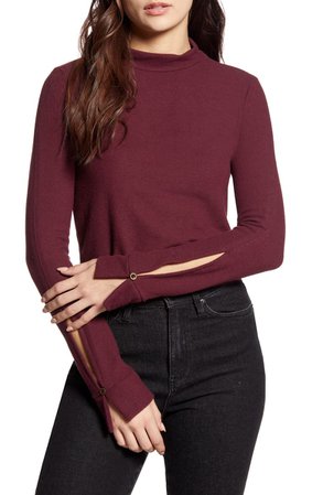 PST by Project Social T Long Sleeve Mock Neck Tee | Nordstrom