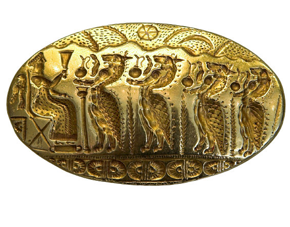 Mycenaean gold ring, artist unknown; 15th cent. BCE