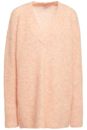 Peach Mélange knitted sweater GANNI