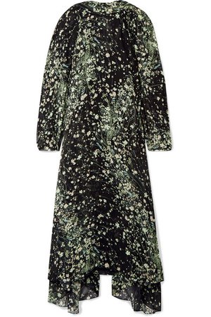 Givenchy | Floral-print silk-chiffon midi dress | NET-A-PORTER.COM