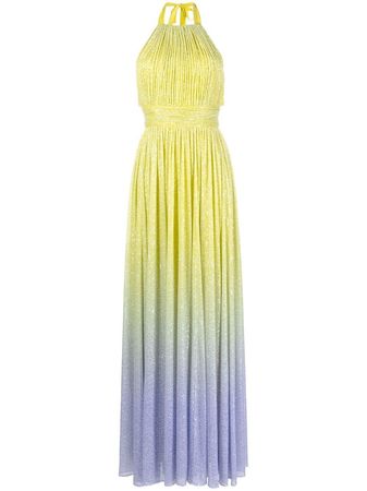 Elie Saab Halterneck Gradient Sequin Gown - Farfetch
