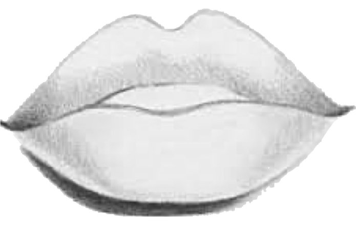 lips drawing