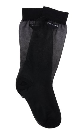 Prada Sheer Black Socks