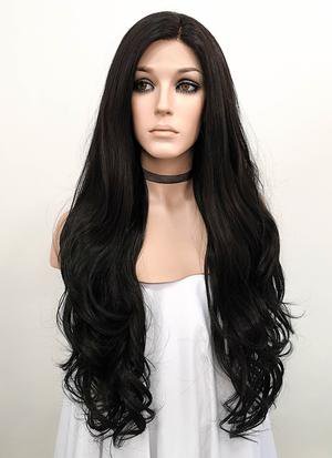 Wavy Natural Black Lace Front Synthetic Wig LF246 – Wig Is Fashion