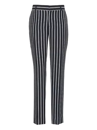 Avery Straight-Fit Stripe Ankle Pant | Banana Republic