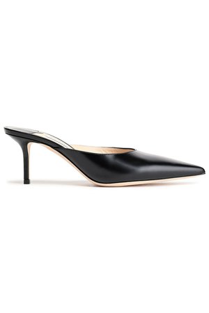 Black Rav leather mules | Sale up to 70% off | THE OUTNET | JIMMY CHOO | THE OUTNET