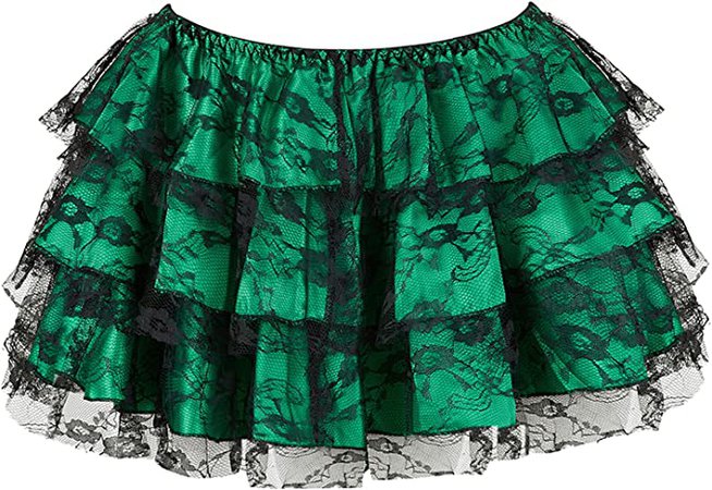 ﻿​﻿﻿​​Amazon.com: Steampunk Clothing for Women Black Lace Pirate Skirt Costume Women Victorian Dress Green 6XL : Clothing, Shoes & Jewelry