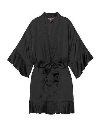 Short Satin Kimono Robe - Victoria's Secret - vs