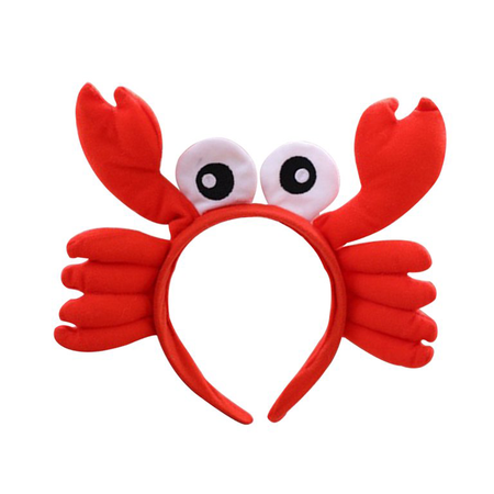 Red Crab Plush Hair Band
