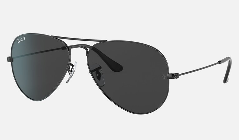 Aviator Total Black Sunglasses in Black and Black | Ray-Ban®