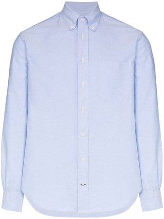 Gitman Vintage Button-Down Long-Sleeve Shirt W40040 Blue | Farfetch