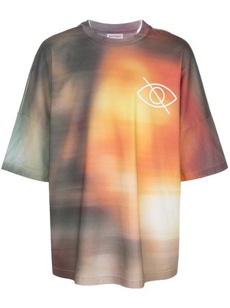 Orange Palm Angels Graphic Print T-Shirt | Farfetch.com