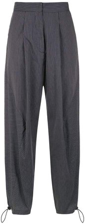 striped tapered pants