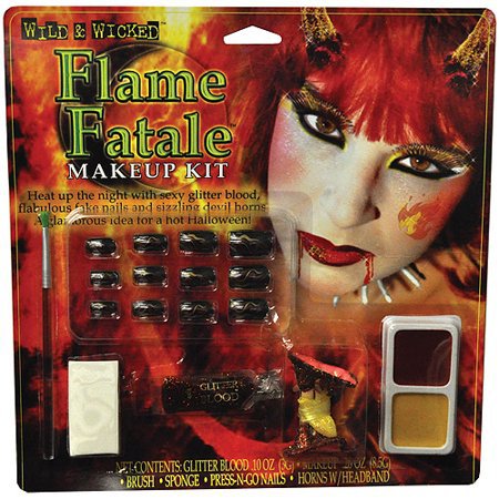 Halloween Flame Fatale Makeup Kit - Walmart.com