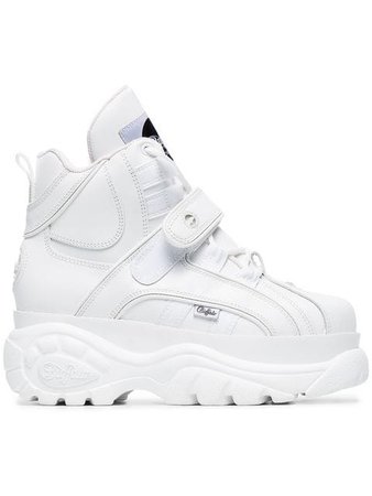 Buffalo White 1348 Platform Sneaker Boots Ss20 | Farfetch.com