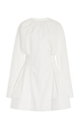 Pleated Eco-Cotton Poplin Mini Dress By Proenza Schouler | Moda Operandi