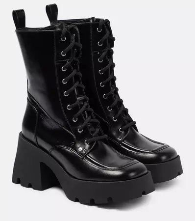 Nodaleto - Bulla Candy leather combat boots | Mytheresa