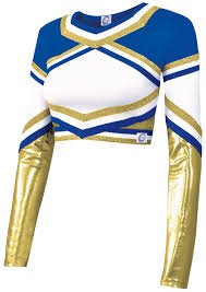 blue gold and white cheer shirt - Google Search
