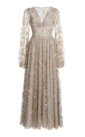 Floral Embroidered Gown By Giambattista Valli | Moda Operandi