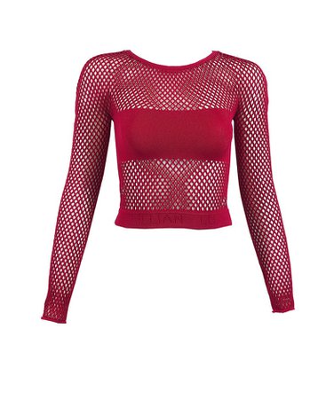 red mesh top