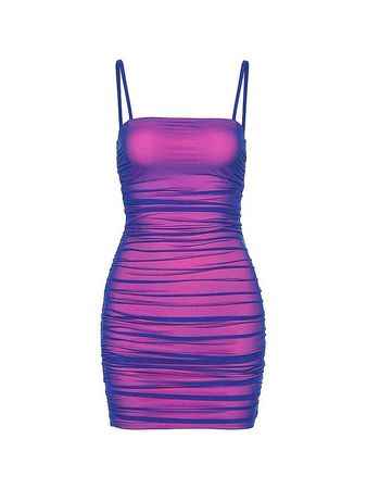 neon pink-blue dress