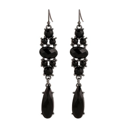 Black Gemstone Earrings