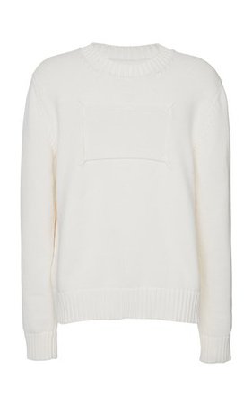 Crewneck Cotton-Blend Sweater by Jil Sander | Moda Operandi