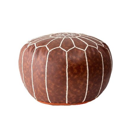 Shop nuLOOM Classic Moroccan Faux Leather Ottoman Pouf - Overstock - 30965037 - Pink
