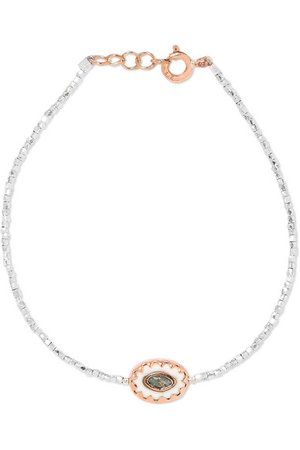 Pascale Monvoisin | Montauk 9-karat rose gold, silver, turquoise and bakelite bracelet | NET-A-PORTER.COM