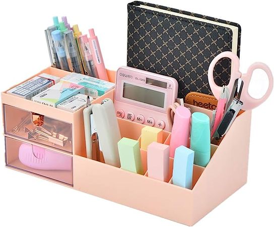 Citmage Desk Organizer Caddy with 12 Compartments Office Workspace Drawer Organizers Desktop Holder Plastic Stationery Supplies Storage Box for Pencils,Markers,Erasers,Pens,Sticky Notes(White)… : Amazon.com.au: Stationery & Office Products