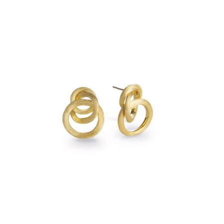 18K Yellow Gold Link Small Knot Earrings|Jaipur Link|OB938  Y 02|Marco Bicego