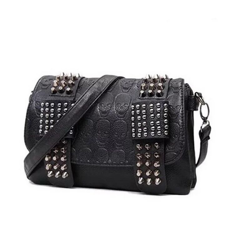 Emo goth studded purse