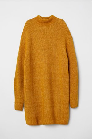 Knit Wool-blend Sweater - Mustard yellow - Ladies | H&M CA