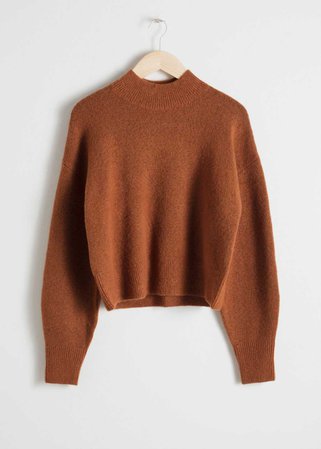 Mock Neck Sweater - Rust - Sweaters - & Other Stories US