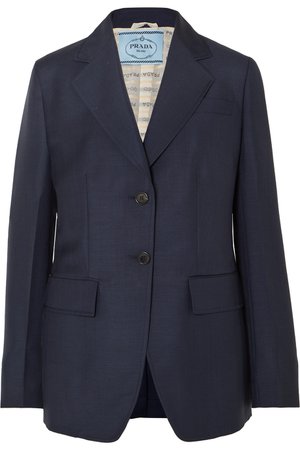 Prada | Mohair and wool-blend blazer | NET-A-PORTER.COM