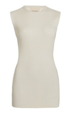 Lindau Open-Back Stretch Silk And Cotton-Blend Top By Loulou Studio | Moda Operandi