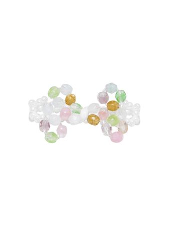 [SWINGSET] Seasonless Flat Ribbon Beads Ring (Mix) – SellerWork