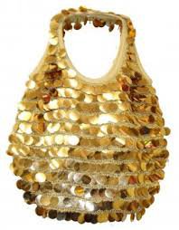 crochet sequin purses gold - Google Search