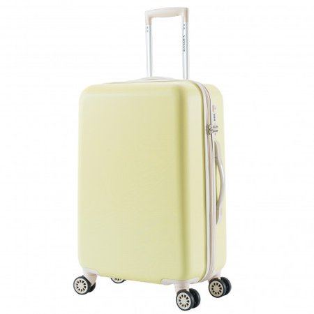 Decent Star Maxx Suitcase 66cm Pastel Yellow | Kofferonline.nl