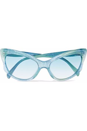 Cat-eye printed acetate sunglasses | EMILIO PUCCI | Sale up to 70% off | THE OUTNET
