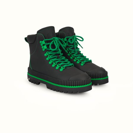 Fenty | Hitch Hiker Boots Black & Flash Green 2/20