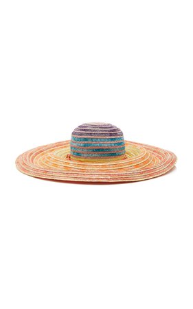 Multicolored Wide-Brimmed Sun Hat by Missoni Mare | Moda Operandi