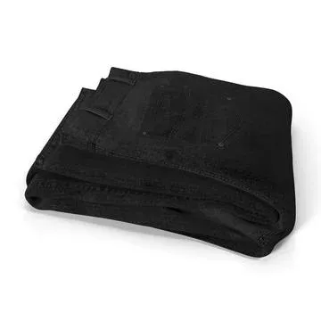 Black Folded Jeans